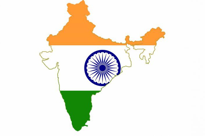 Ινδία στον παγκόσμιο χάρτη
